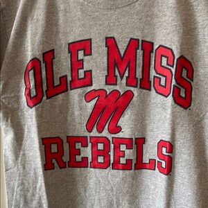 Men’s Champion Gray Ole Miss Rebels Short Sleeve Tee